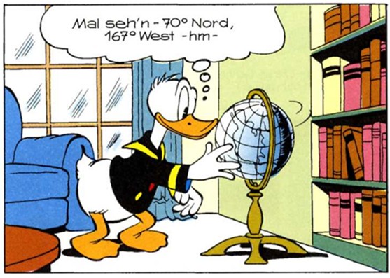 Donald am Globus
