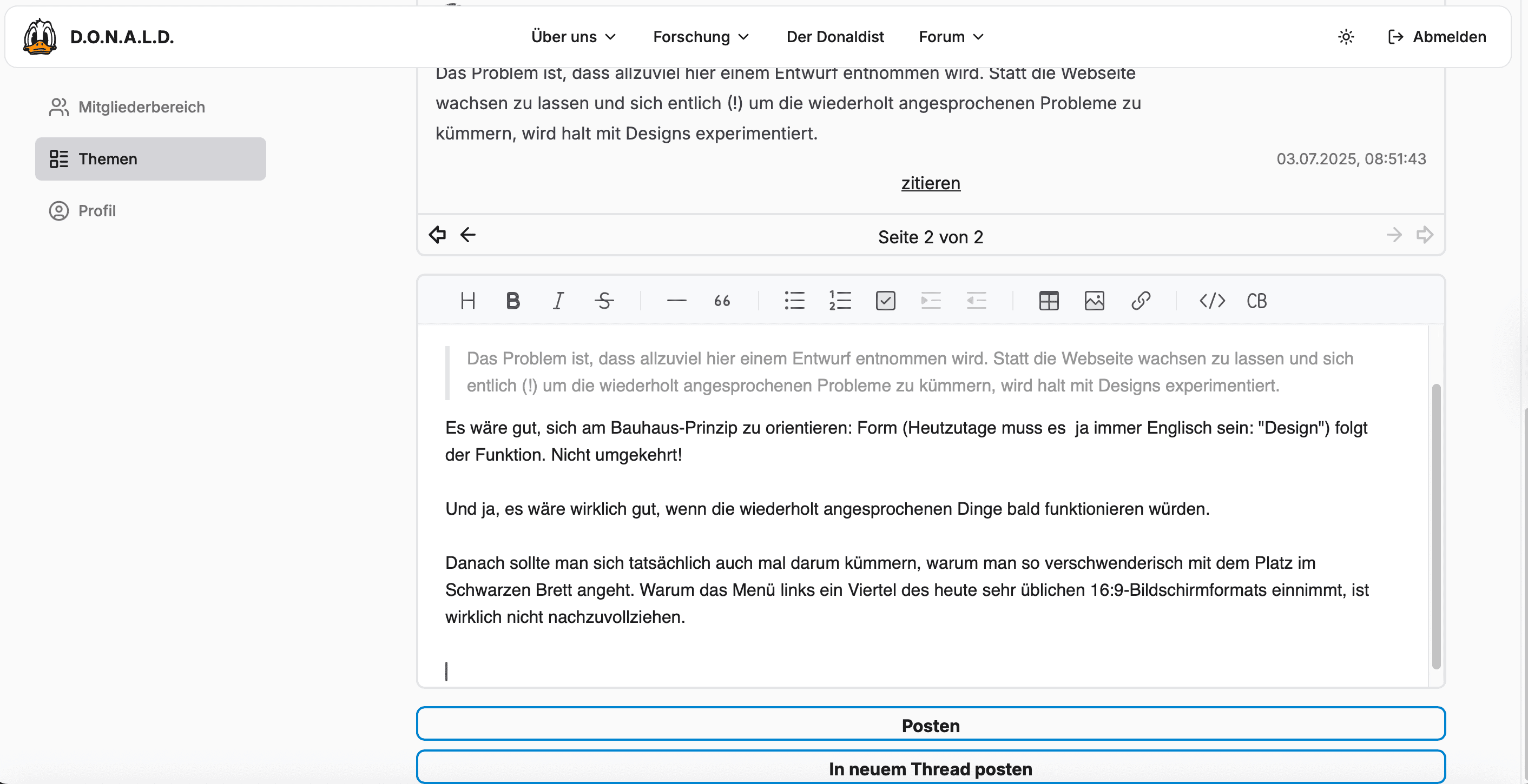 Darstellung bei 16:9 MacBook