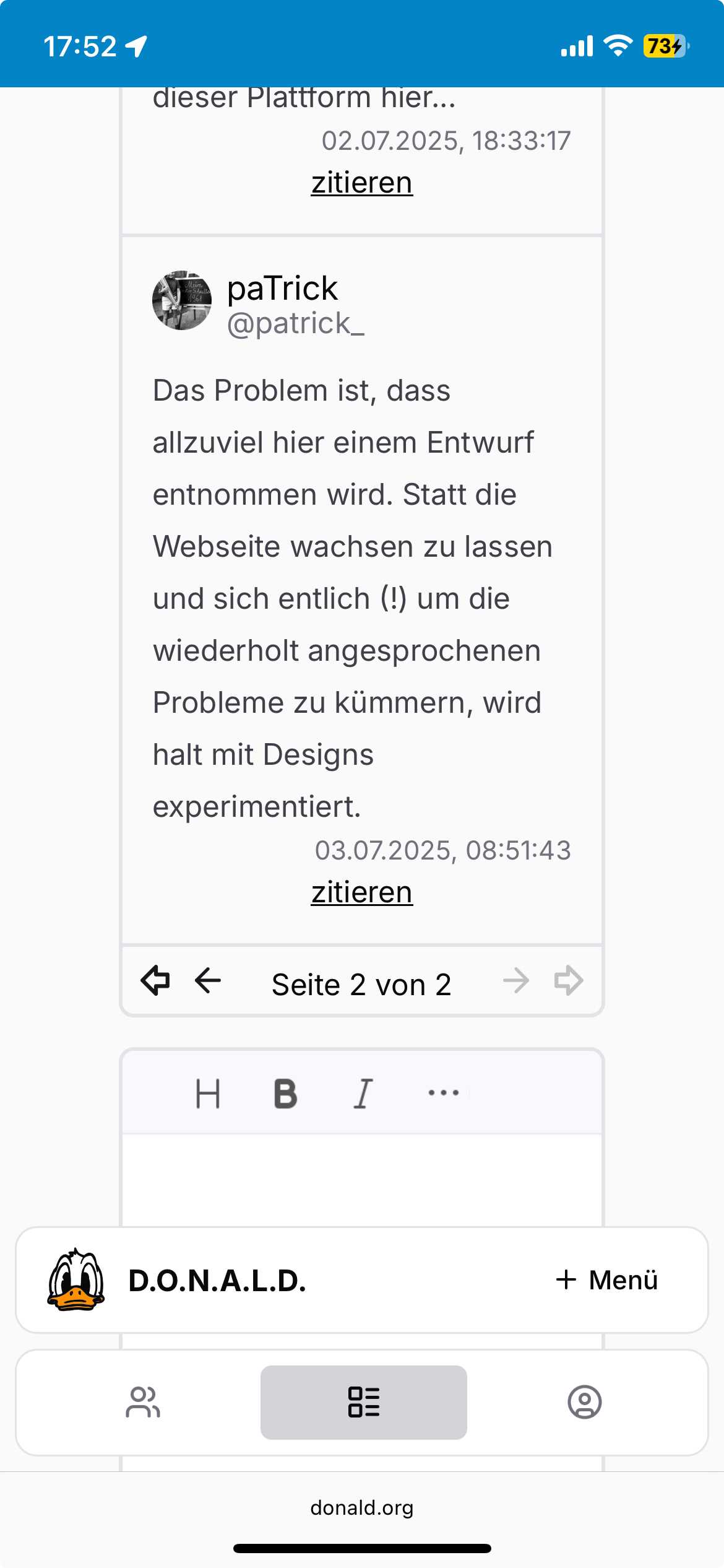 iPhone hochkant